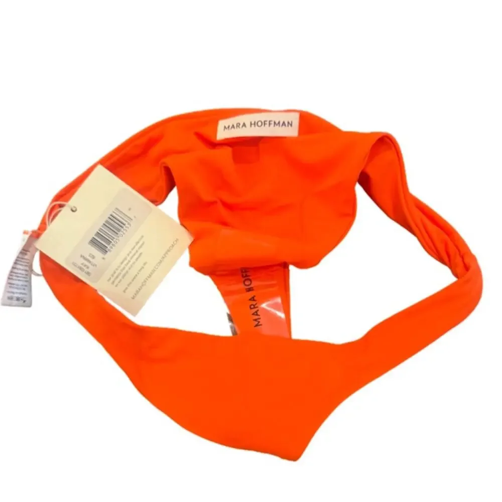 Mara Hoffman Scarlett Bikini Bottoms - Tangerine Orange Size XS